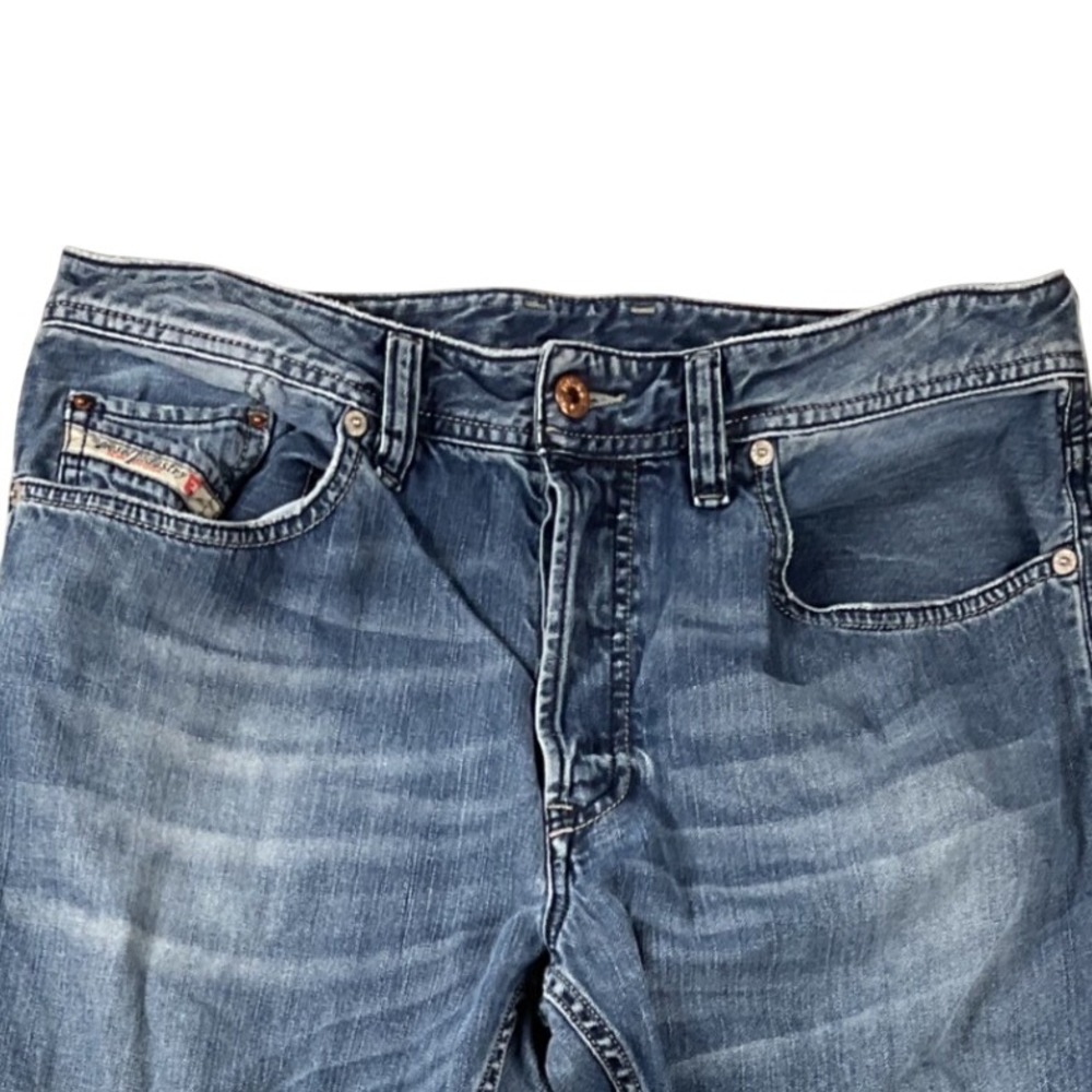 Diesel Larkee-Relaxed Jeans Mens 32 Blue Straight Leg Comfort Wash 0807U